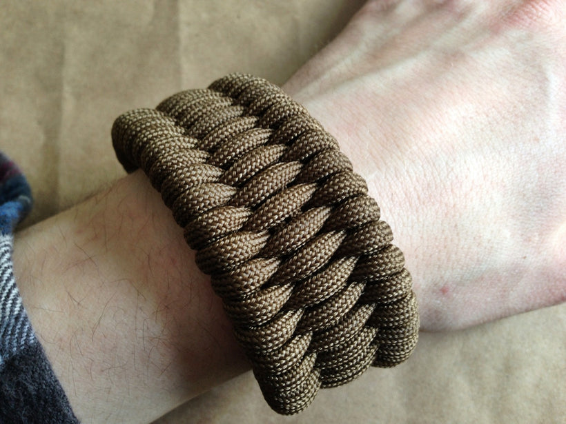 Bronze Snap Shackle Full Weave Bracelet